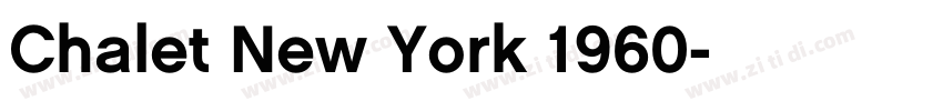 Chalet New York 1960字体转换 Chalet New York 1960字体转换